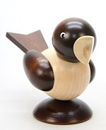 Dark Natural Wood<br> Large Bird by Ulbricht